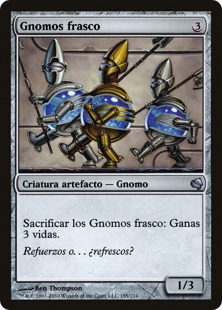 Bottle Gnomes (Spanish) - "Gnomos frasco" (185) (Magic Encyclopedia 2011 (Salvat))