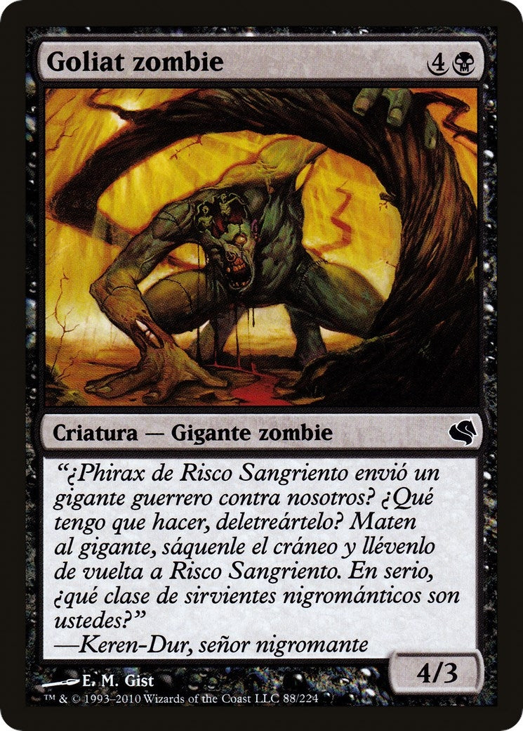 Zombie Goliath (Spanish) - "Goliat zombie" (88) (Magic Encyclopedia 2011 (Salvat))