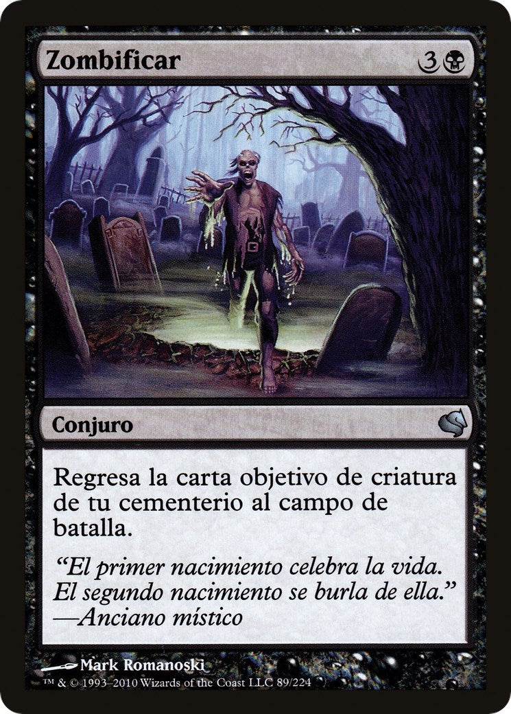 Zombify (Spanish) - "Zombificar" (89) (Magic Encyclopedia 2011 (Salvat))