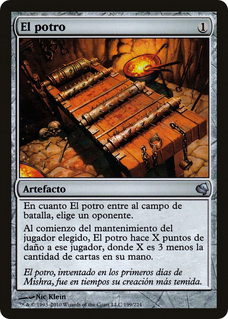 The Rack (Spanish) - "El potro" (199) (Magic Encyclopedia 2011 (Salvat))