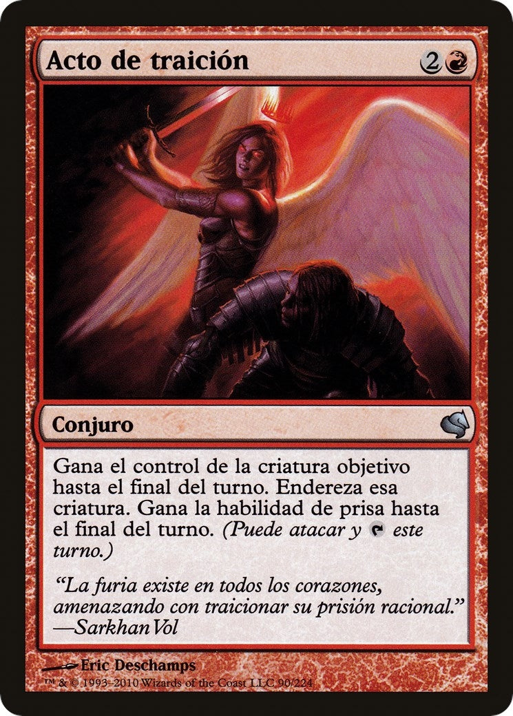 Act of Treason (Spanish) - "Acto de traicion" (90) (Magic Encyclopedia 2011 (Salvat))