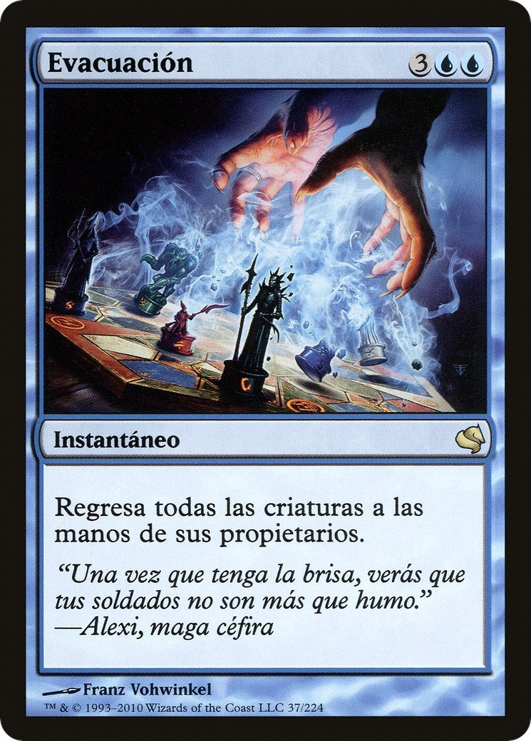Evacuation (Spanish) - "Evacuacion" (37) (Magic Encyclopedia 2011 (Salvat))