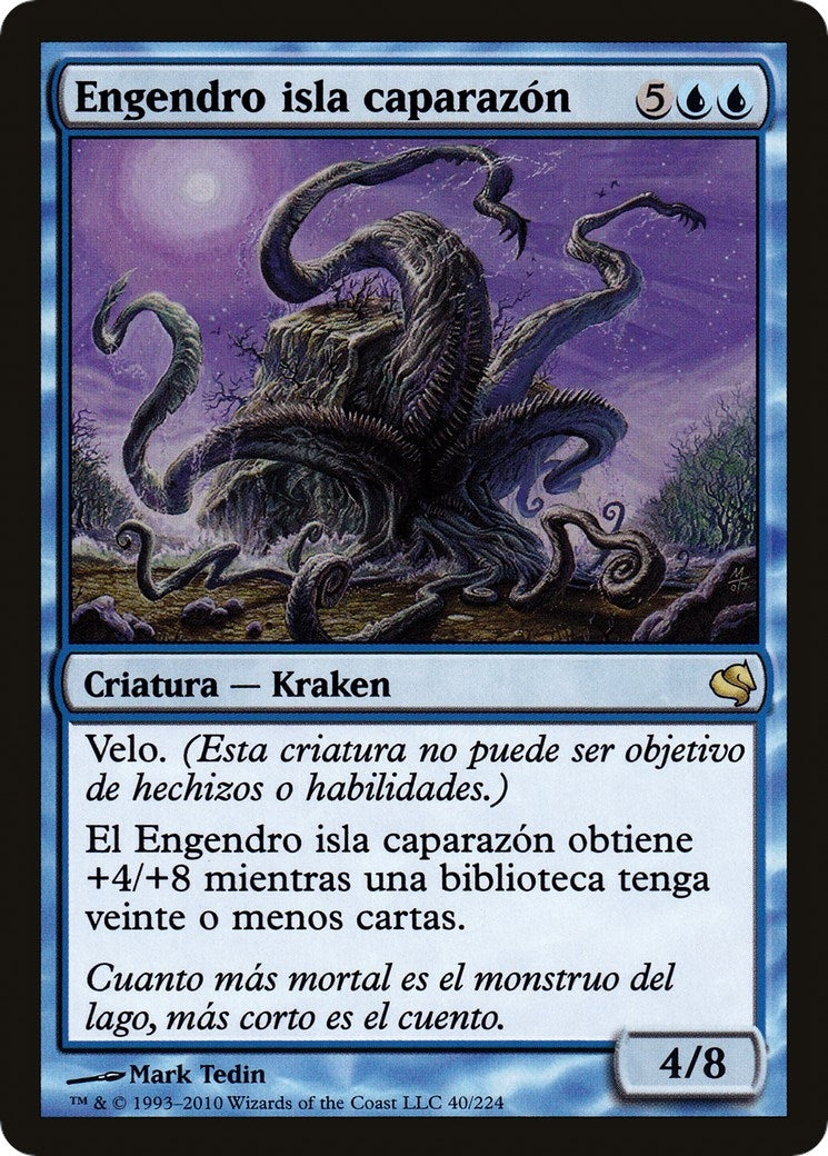 Isleback Spawn (Spanish) - "Engendro isla caparazon" (40) (Magic Encyclopedia 2011 (Salvat))