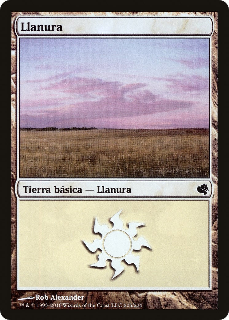 Plains (Spanish) - "Llanura" (205) (205) (Magic Encyclopedia 2011 (Salvat))