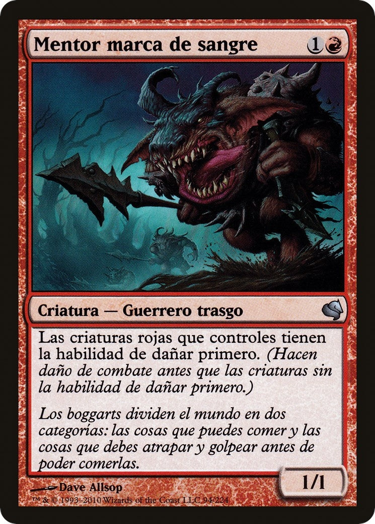 Bloodmark Mentor (Spanish) - "Mentor marca de sangre" (94) (Magic Encyclopedia 2011 (Salvat))