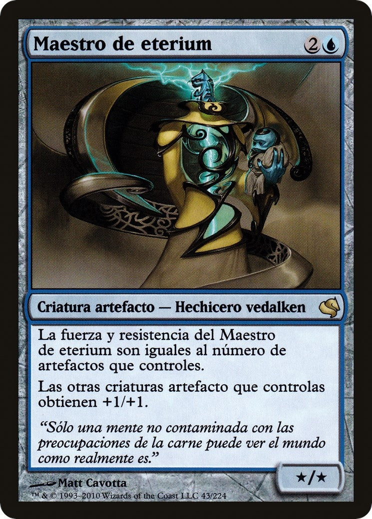 Master of Etherium (Spanish) - "Maestro de eterium" (43) (Magic Encyclopedia 2011 (Salvat))