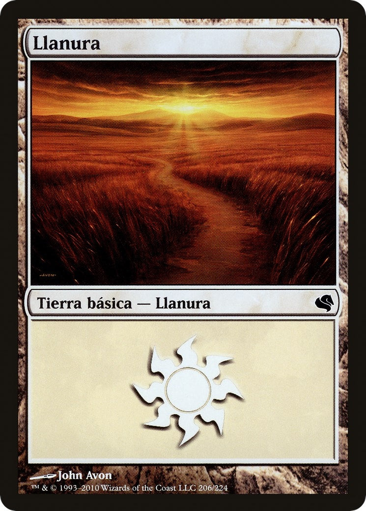 Plains (Spanish) - "Llanura" (206) (206) (Magic Encyclopedia 2011 (Salvat))