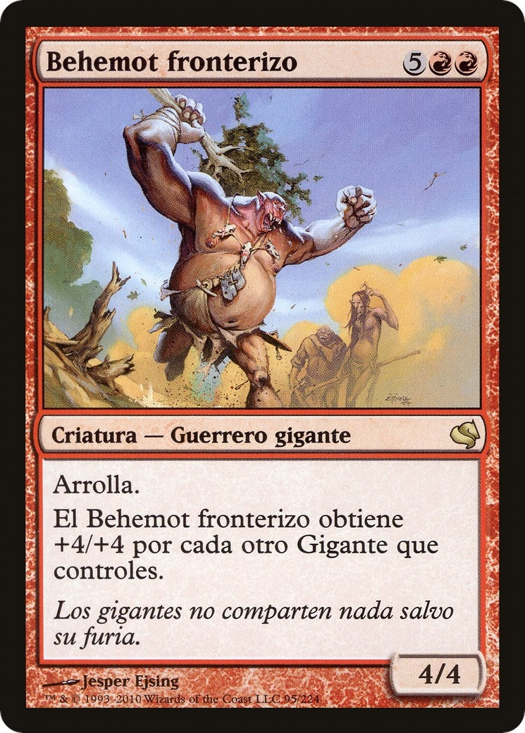 Borderland Behemoth (Spanish) - "Behemot fronterizo" (95) (Magic Encyclopedia 2011 (Salvat))