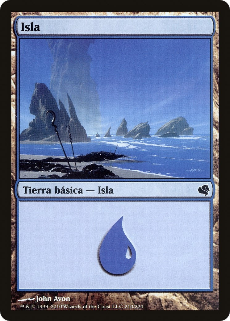 Island (Spanish) - "Isla" (210) (210) (Magic Encyclopedia 2011 (Salvat))