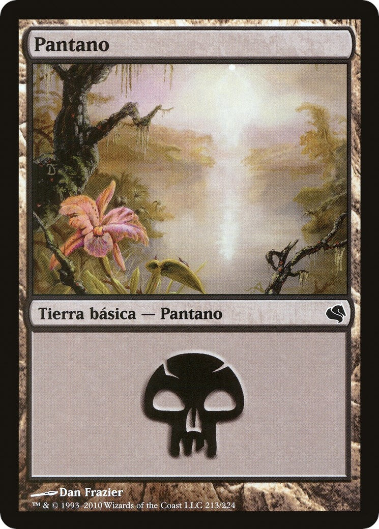 Swamp (Spanish) - "Pantano" (213) (213) (Magic Encyclopedia 2011 (Salvat))