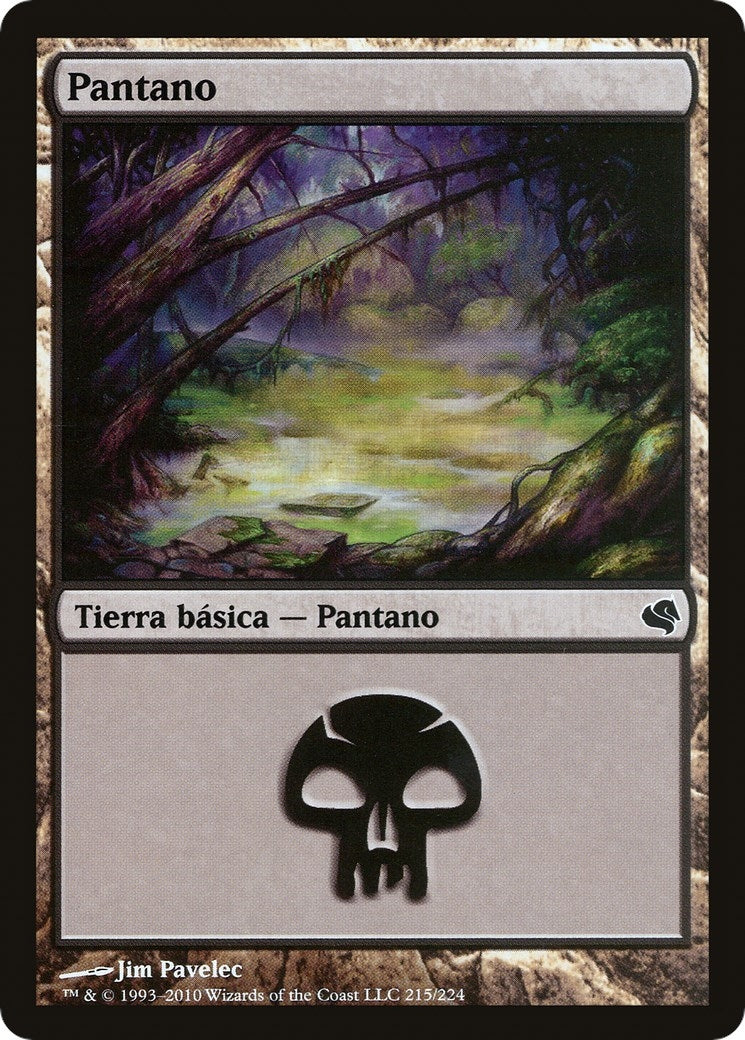 Swamp (Spanish) - "Pantano" (215) (215) (Magic Encyclopedia 2011 (Salvat))