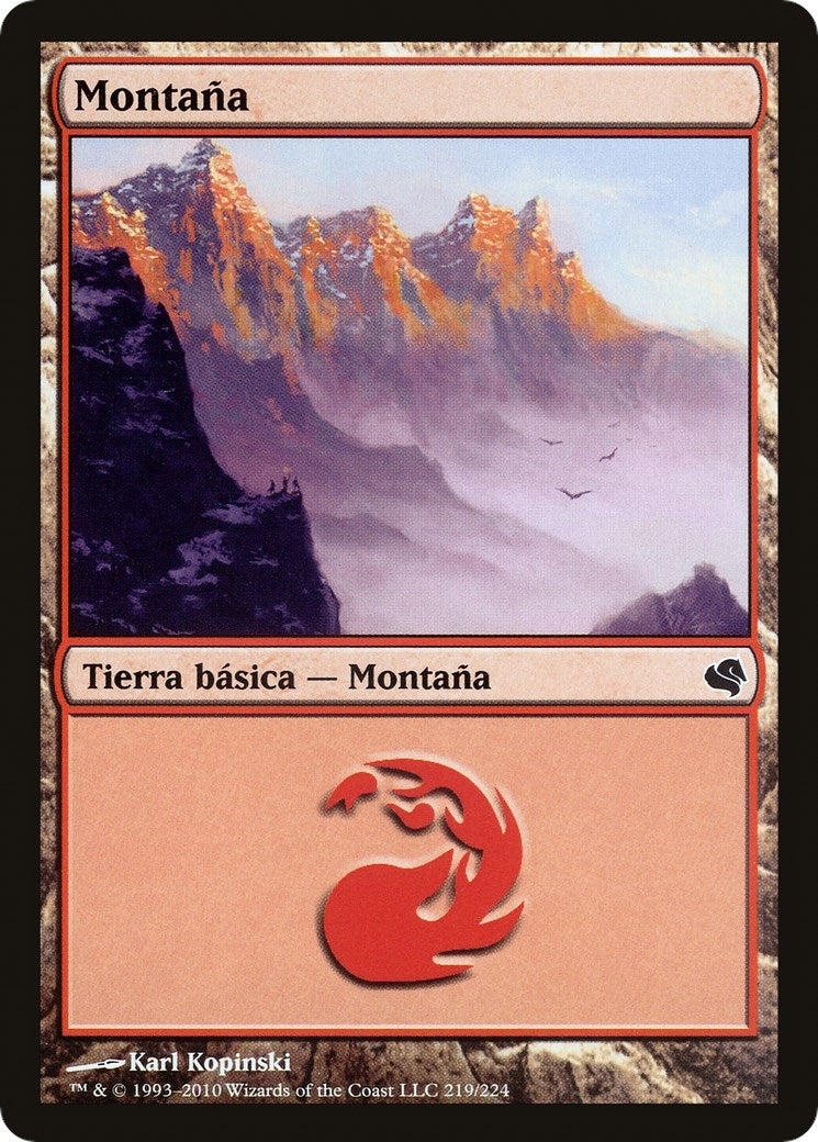 Mountain (Spanish) - "Montana" (219) (219) (Magic Encyclopedia 2011 (Salvat))