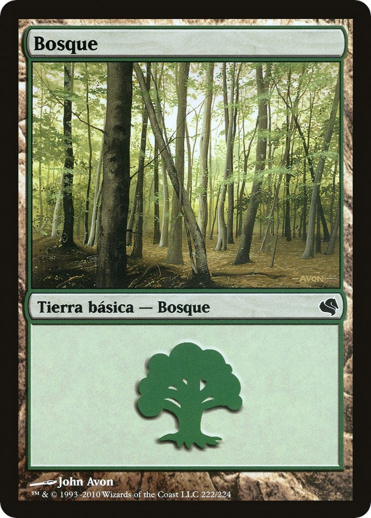 Forest (Spanish) - "Bosque" (222) (222) (Magic Encyclopedia 2011 (Salvat))