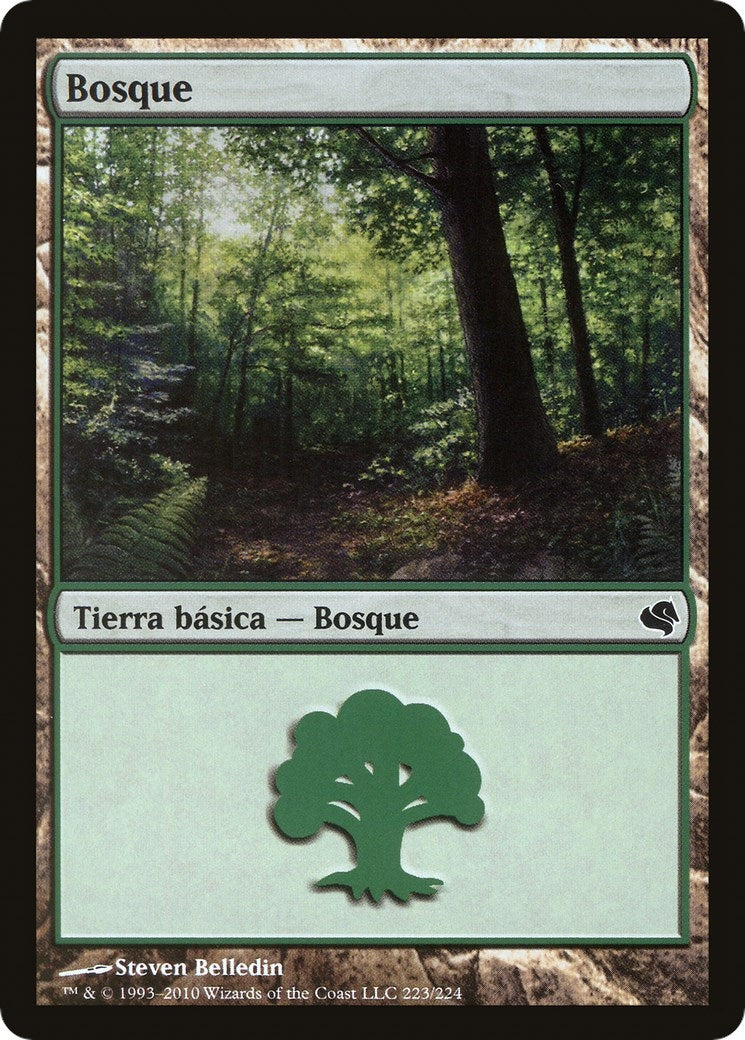 Forest (Spanish) - "Bosque" (223) (223) (Magic Encyclopedia 2011 (Salvat))