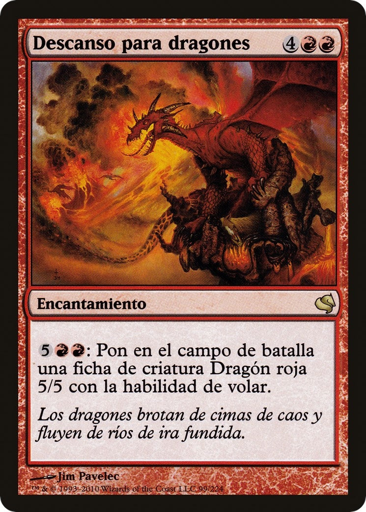 Dragon Roost (Spanish) - "Descanso para dragones" (99) (Magic Encyclopedia 2011 (Salvat))