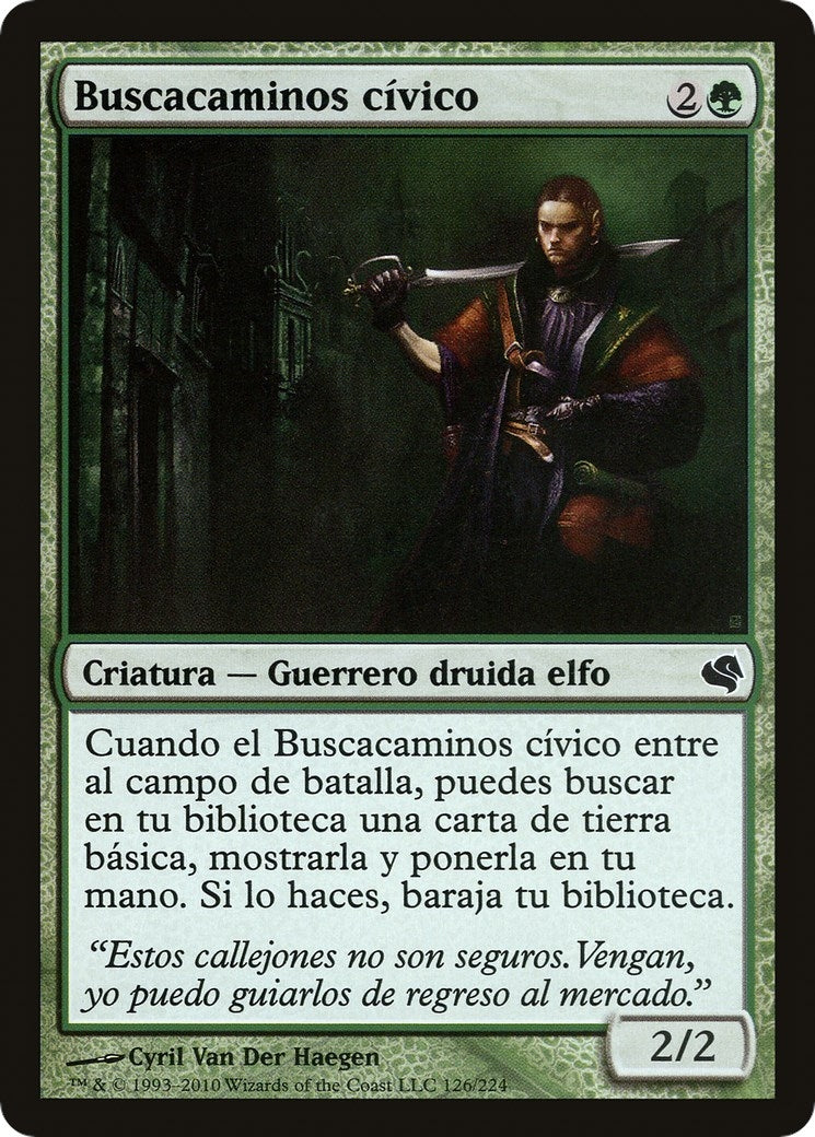 Civic Wayfinder (Spanish) - "Buscacaminos civico" (126) (Magic Encyclopedia 2011 (Salvat))