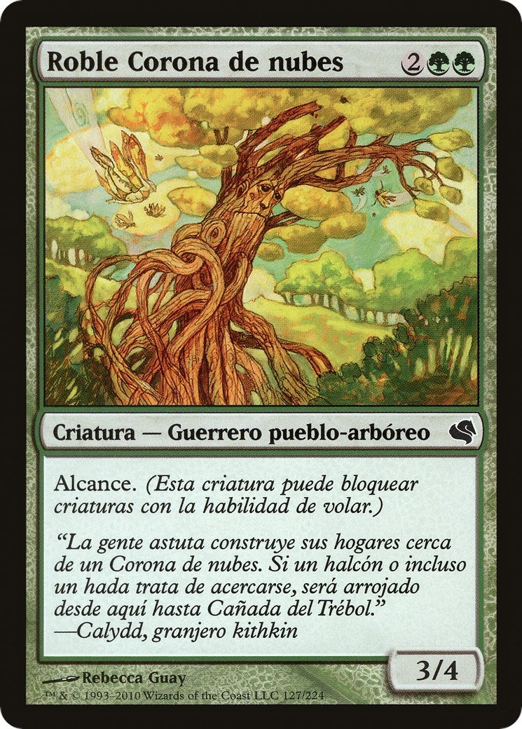 Cloudcrown Oak (Spanish) - "Roble Corona de nubes" (127) (Magic Encyclopedia 2011 (Salvat))