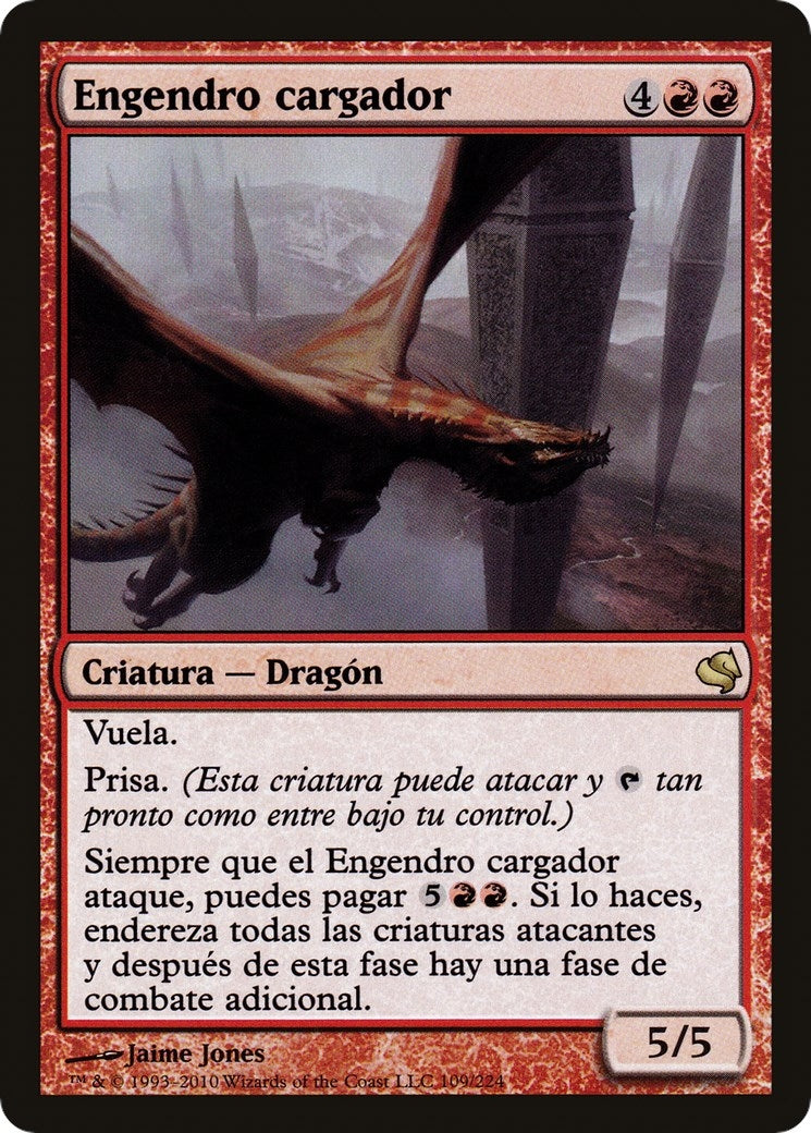 Hellkite Charger (Spanish) - "Engendro cargador" (109) (Magic Encyclopedia 2011 (Salvat))
