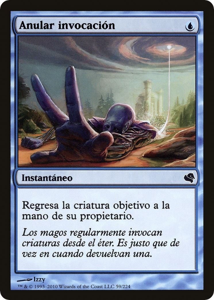 Unsummon (Spanish) - "Anular invocacion" (59) (Magic Encyclopedia 2011 (Salvat))