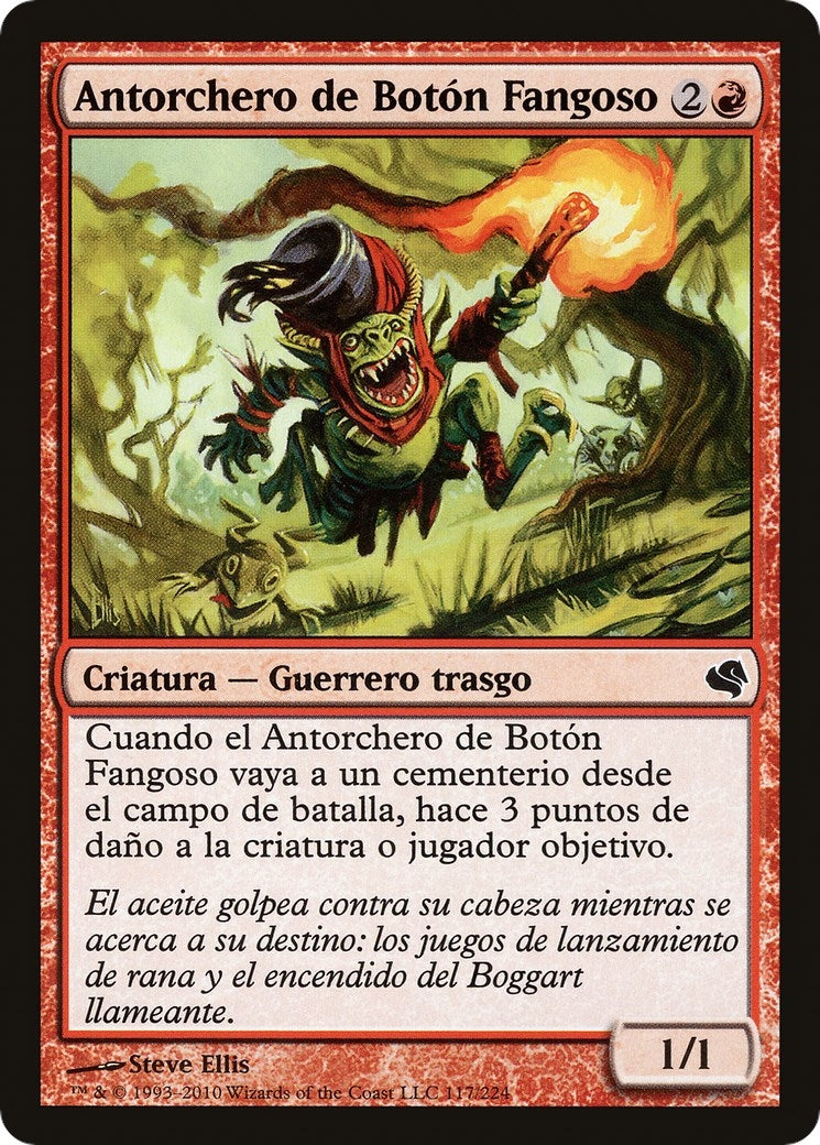Mudbutton Torchrunner (Spanish) - "Antorchero de Boton Fangoso" (117) (Magic Encyclopedia 2011 (Salvat))