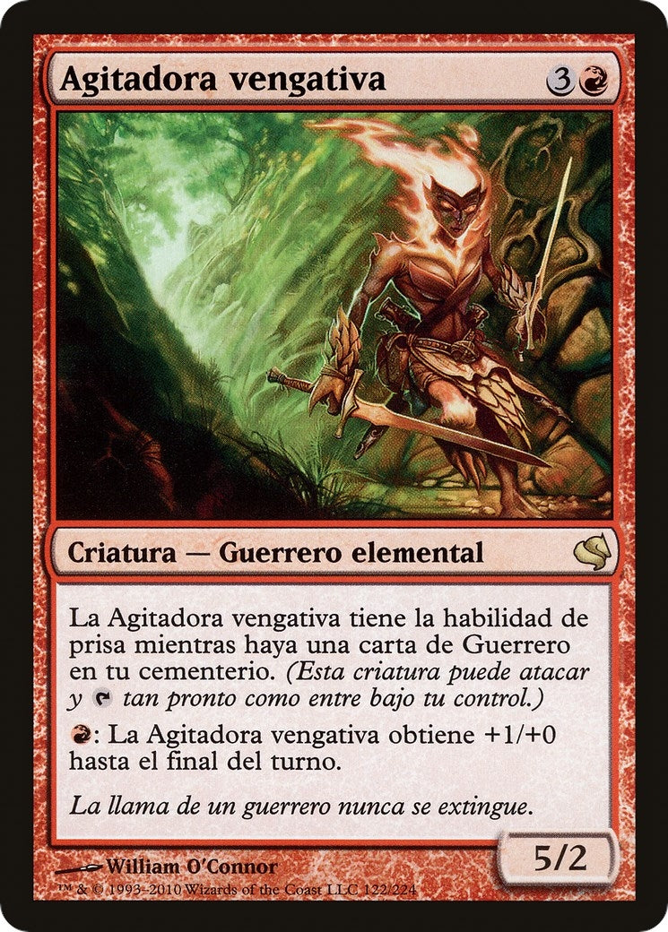 Vengeful Firebrand (Spanish) - "Agitadora vengativa" (122) (Magic Encyclopedia 2011 (Salvat))