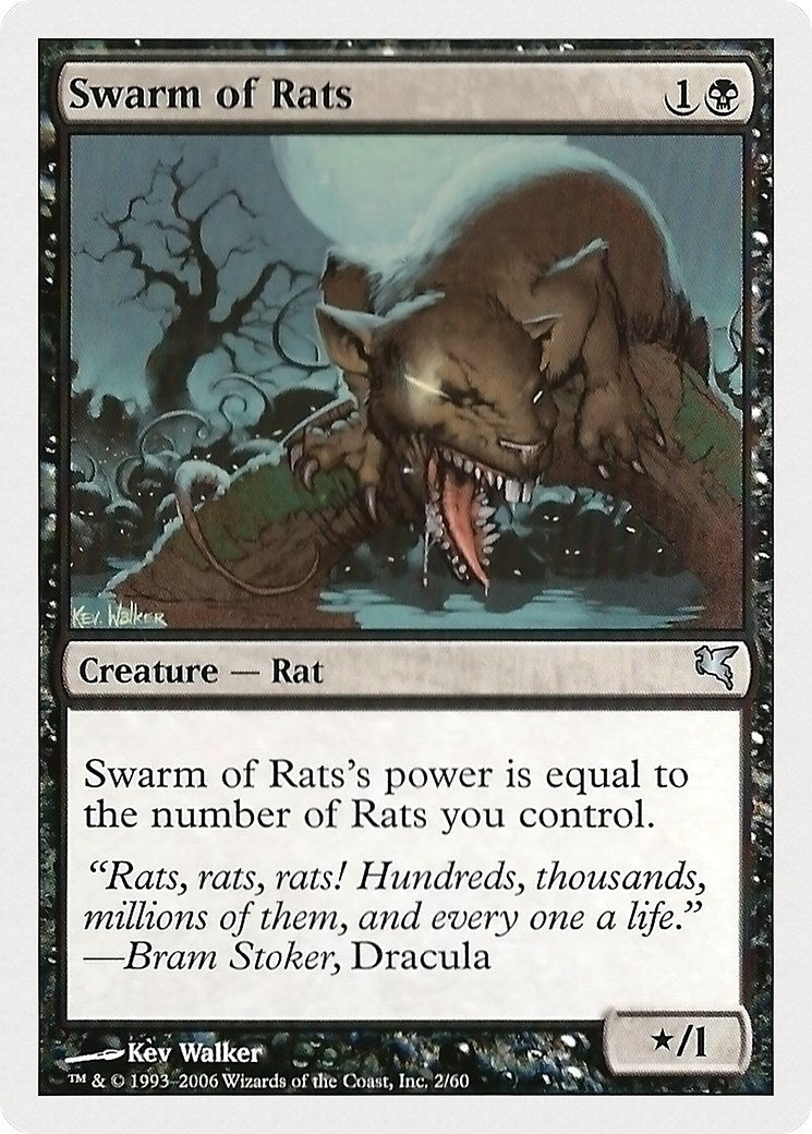 Swarm of Rats (2) (2) (Magic Encyclopedia 2005 (Salvat/Hachette))