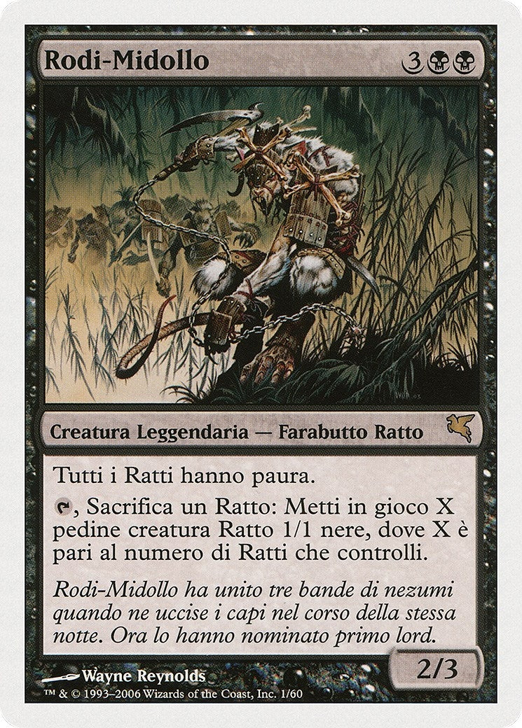 Marrow-Gnawer (Italian) - "Rodi-Midollo" (A1) (Magic Encyclopedia 2005 (Salvat/Hachette))