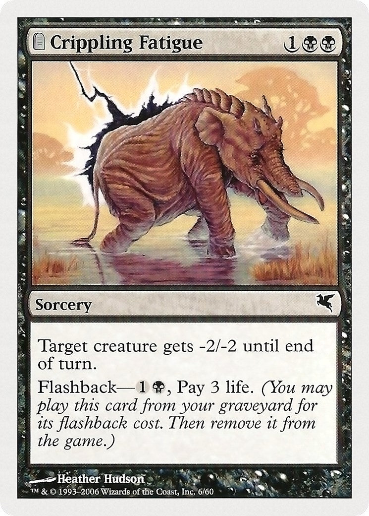Crippling Fatigue (6) (6) (Magic Encyclopedia 2005 (Salvat/Hachette))