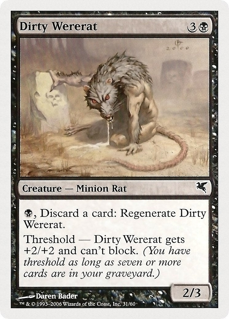 Dirty Wererat (31) (31) (Magic Encyclopedia 2005 (Salvat/Hachette))