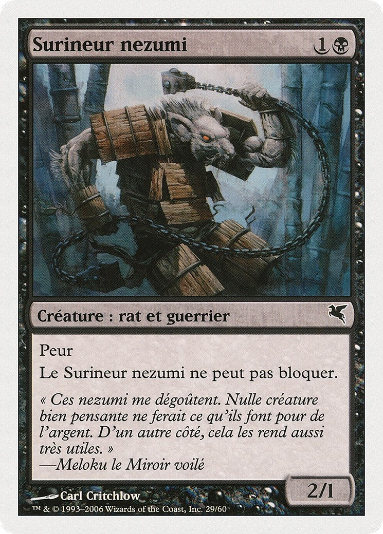 Nezumi Cutthroat (French) - "Surineur nezumi" (A29) (A29) (Magic Encyclopedia 2005 (Salvat/Hachette))