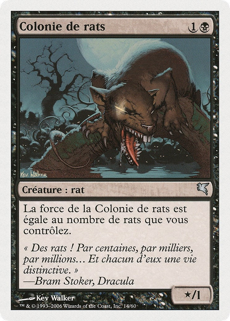 Swarm of Rats (French) - "Colonie de rats" (A14) (A14) (Magic Encyclopedia 2005 (Salvat/Hachette))
