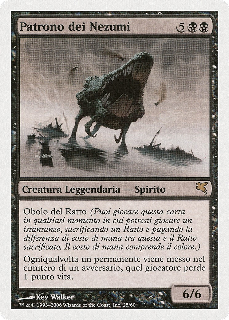 Patron of the Nezumi (Italian) - "Patrono dei Nezumi" (A25) (Magic Encyclopedia 2005 (Salvat/Hachette))