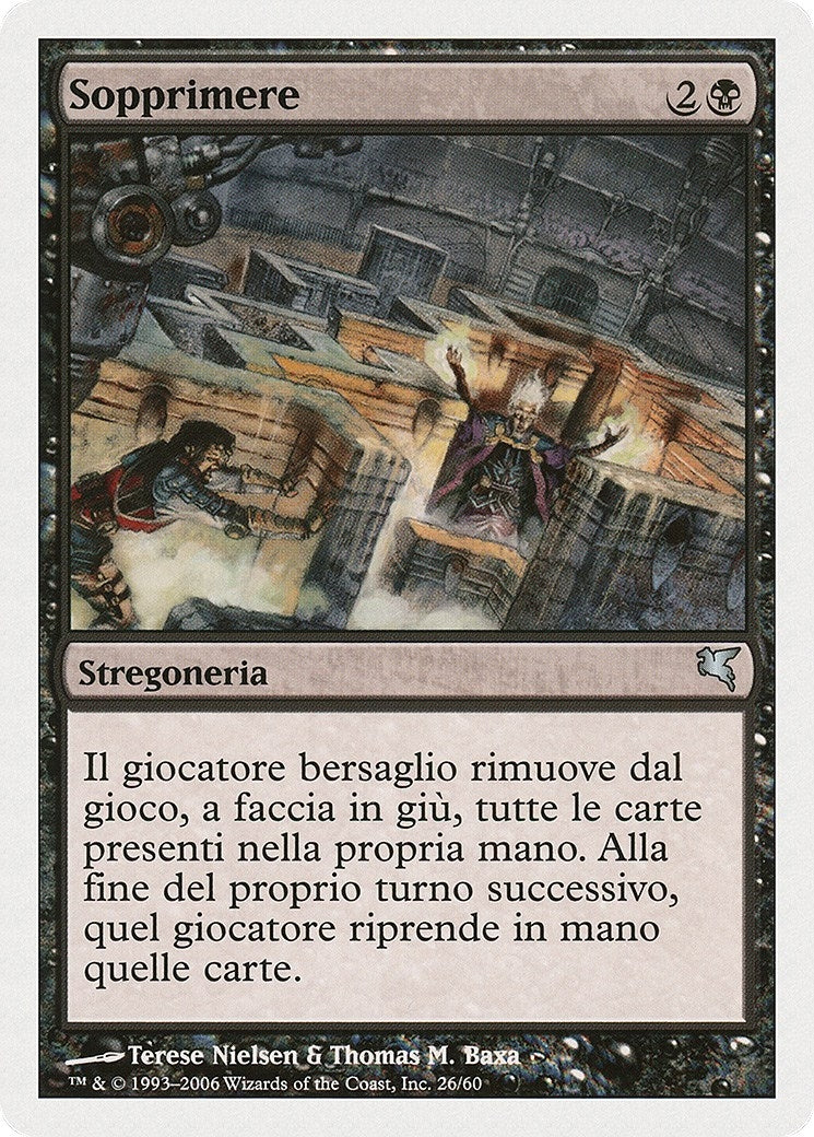 Suppress (Italian) - "Sopprimere" (A26) (Magic Encyclopedia 2005 (Salvat/Hachette))