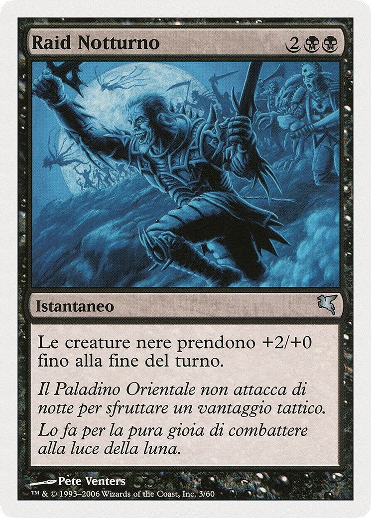 Nocturnal Raid (Italian) - "Raid Notturno" (A3) (Magic Encyclopedia 2005 (Salvat/Hachette))