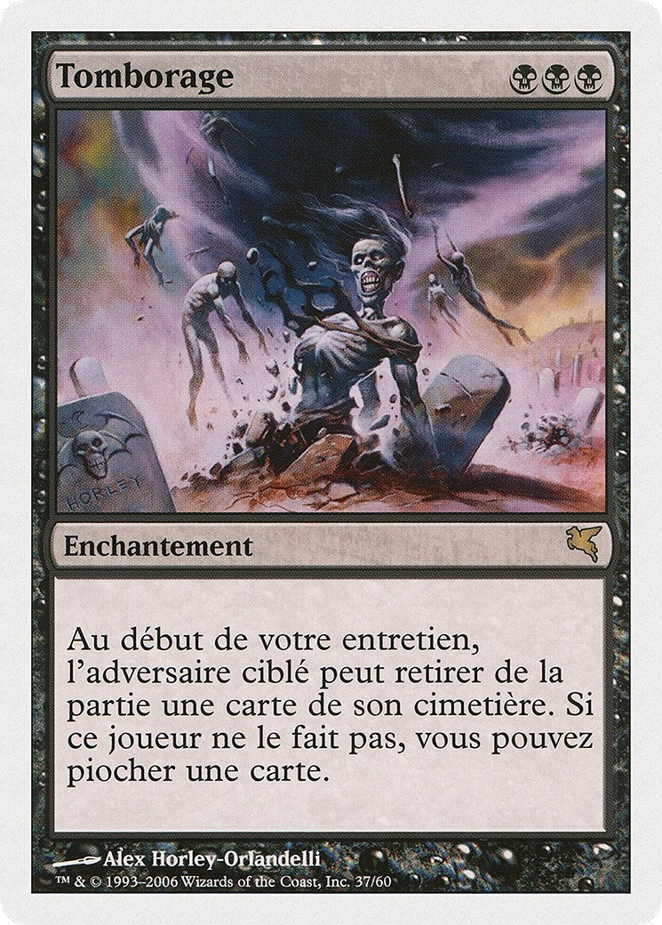 Gravestorm (French) - "Tomborage" (A37) (Magic Encyclopedia 2005 (Salvat/Hachette))