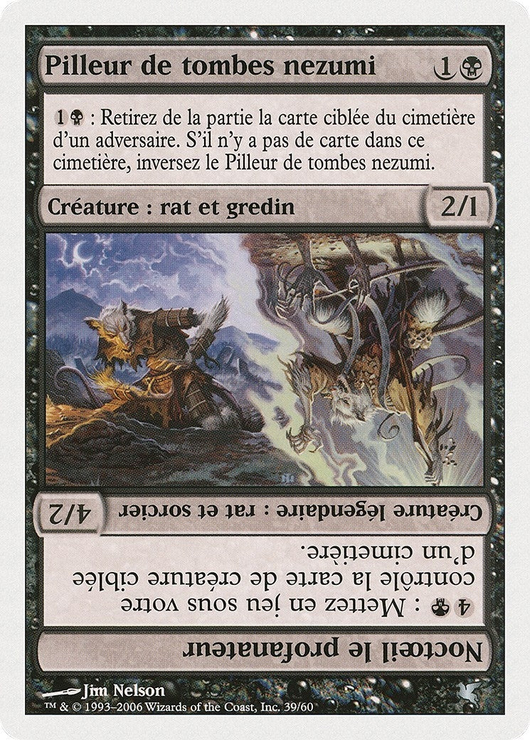 Nezumi Graverobber // Nighteyes the Desecrator (French) - "Pilleur de tombes nezumi" (A39) (A39) (Magic Encyclopedia 2005 (Salvat/Hachette))