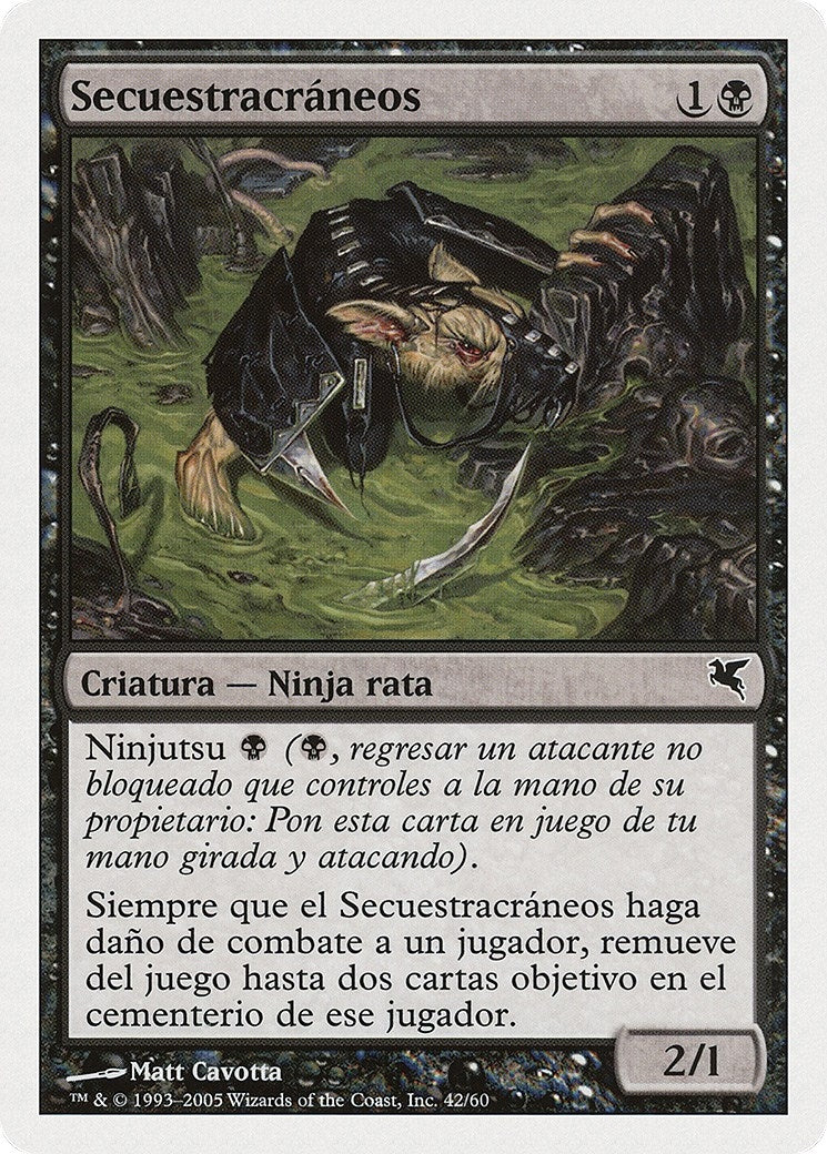 Skullsnatcher (Spanish) - "Secuestracraneos" (A42) (A42) (Magic Encyclopedia 2005 (Salvat/Hachette))