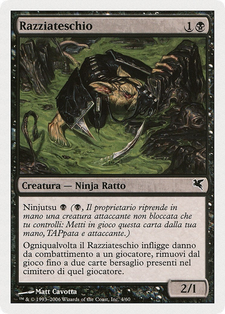 Skullsnatcher (Italian) - "Razziateschio" (A4) (A4) (Magic Encyclopedia 2005 (Salvat/Hachette))