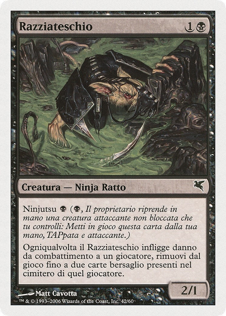 Skullsnatcher (Italian) - "Razziateschio" (A42) (A42) (Magic Encyclopedia 2005 (Salvat/Hachette))