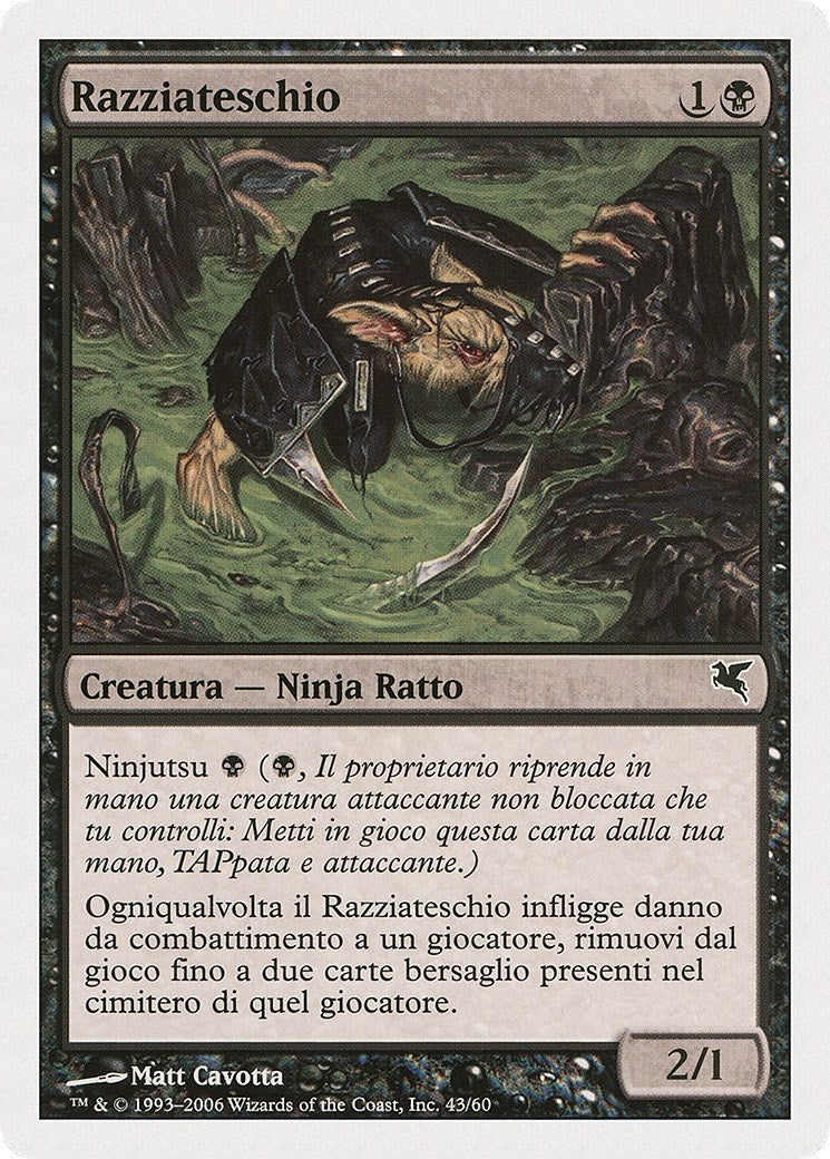Skullsnatcher (Italian) - "Razziateschio" (A43) (A43) (Magic Encyclopedia 2005 (Salvat/Hachette))