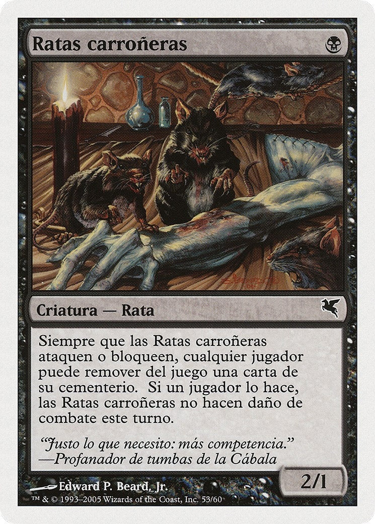 Carrion Rats (Spanish) - "Ratas carroneras" (A53) (A53) (Magic Encyclopedia 2005 (Salvat/Hachette))