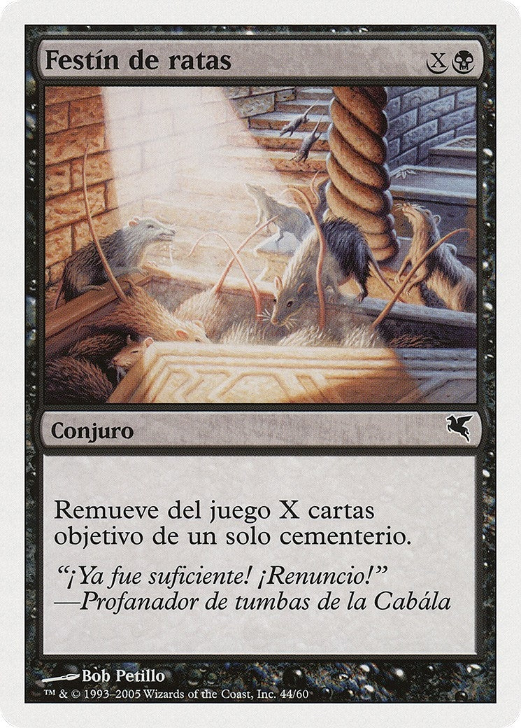 Rats' Feast (Spanish) - "Festin de ratas" (A44) (A44) (Magic Encyclopedia 2005 (Salvat/Hachette))