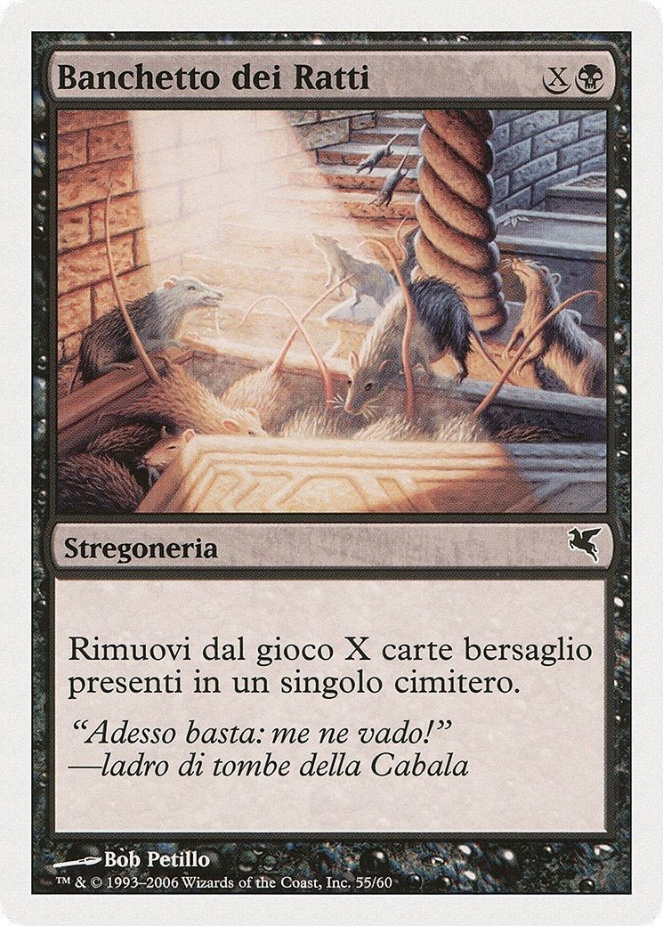 Rats' Feast (Italian) - "Banchetto dei Ratti" (A55) (A55) (Magic Encyclopedia 2005 (Salvat/Hachette))