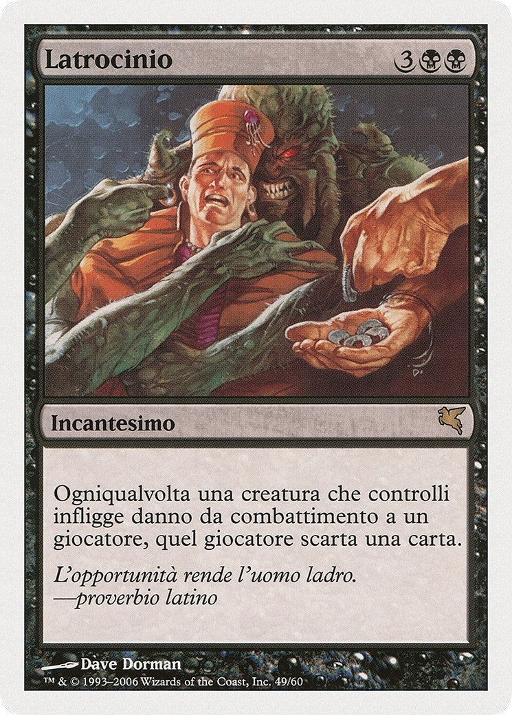 Larceny (Italian) - "Latrocinio" (A49) (Magic Encyclopedia 2005 (Salvat/Hachette))