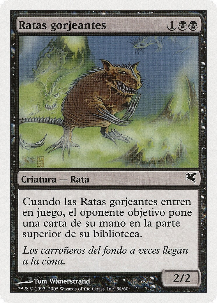Chittering Rats (Spanish) - "Ratas gorjeantes" (A54) (A54) (Magic Encyclopedia 2005 (Salvat/Hachette))