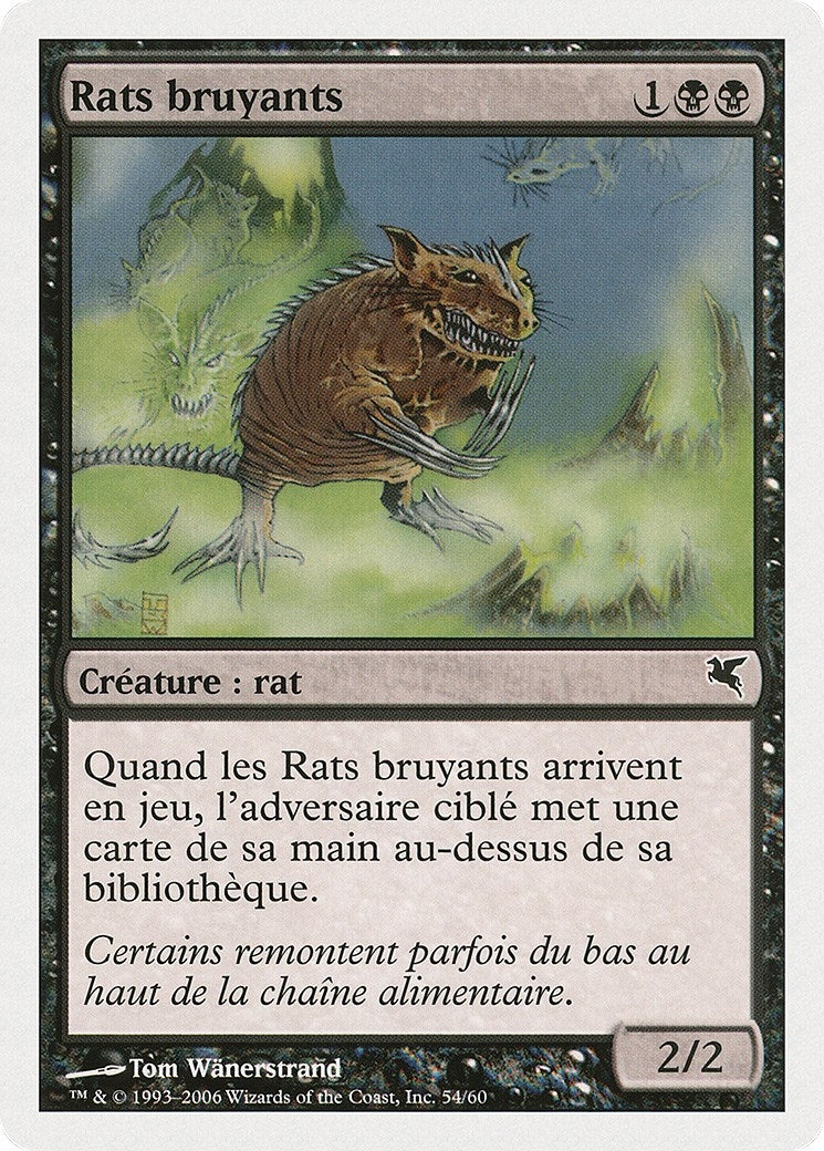 Chittering Rats (French) - "Rats bruyants" (A54) (A54) (Magic Encyclopedia 2005 (Salvat/Hachette))