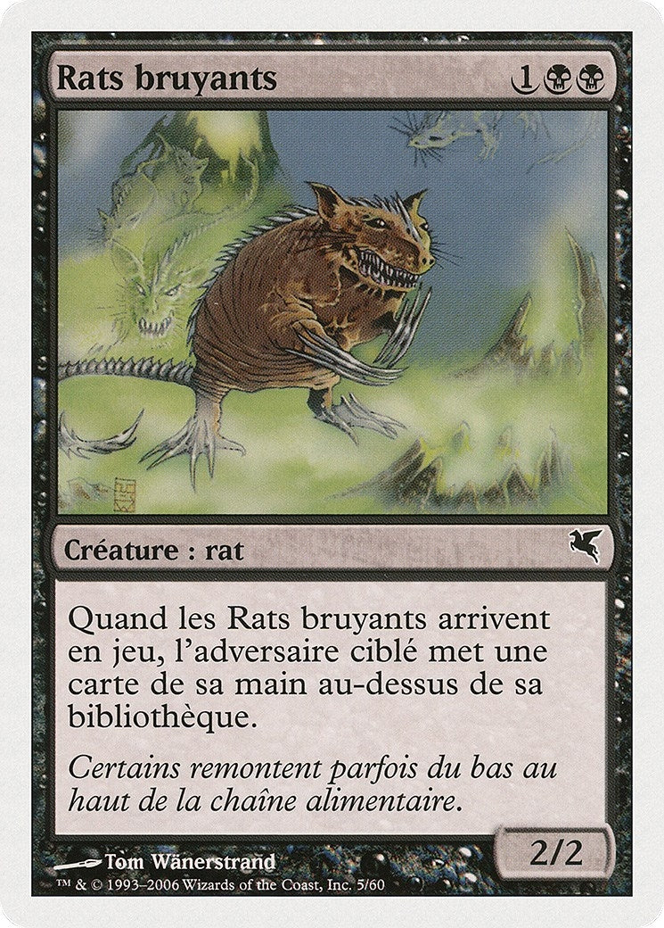 Chittering Rats (French) - "Rats bruyants" (A5) (A5) (Magic Encyclopedia 2005 (Salvat/Hachette))