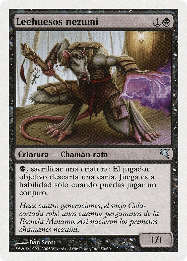 Nezumi Bone-Reader (Spanish) - "Leehuesos nezumi" (A50) (Magic Encyclopedia 2005 (Salvat/Hachette))