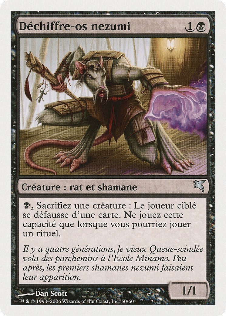 Nezumi Bone-Reader (French) - "Dechiffre-os nezumi" (A50) (Magic Encyclopedia 2005 (Salvat/Hachette))