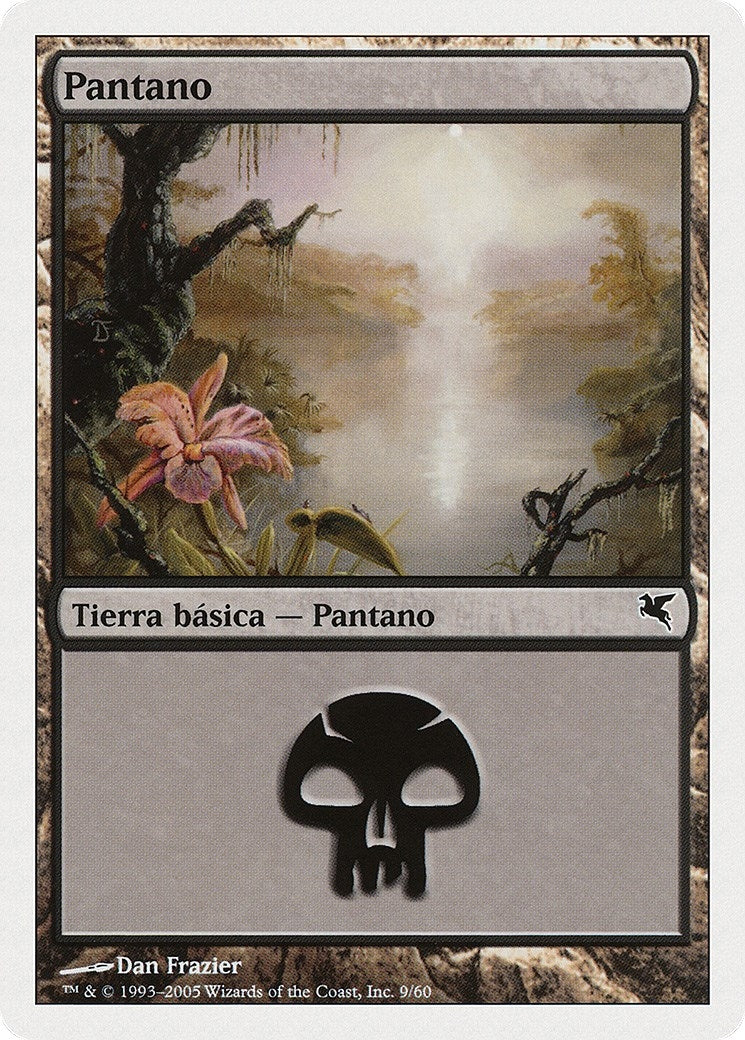 Swamp (Spanish) - "Pantano" (A9) (A9) (Magic Encyclopedia 2005 (Salvat/Hachette))